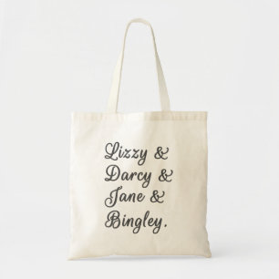 Pride and Prejudice Couples I Tote Bag