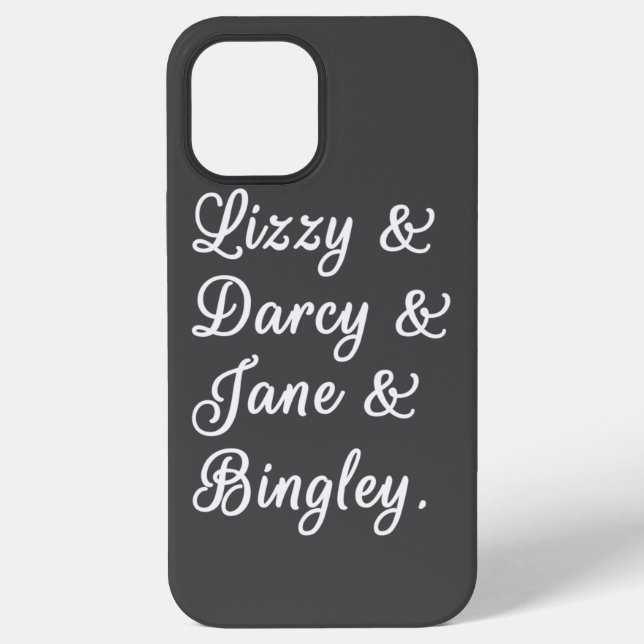 Pride and Prejudice Couples II iPhone Case (Back)