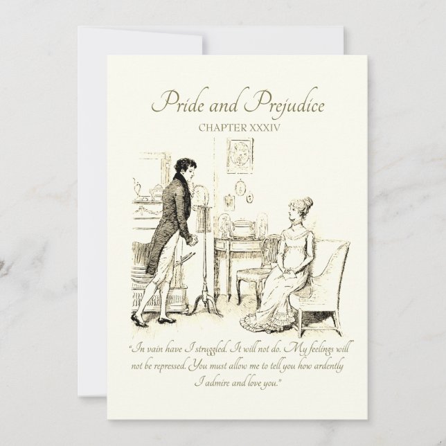 Pride and Prejudice Darcy's First Proposal (Front)