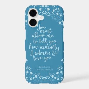 Pride and Prejudice Floral Love Quote