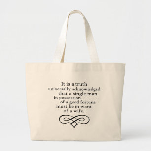 Pride and Prejudice Large Tote Bag