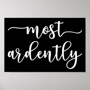 Pride And Prejudice Mr. Darcy - Most Ardently I Poster