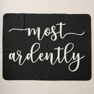 Pride And Prejudice Mr. Darcy - Most Ardently I Sherpa Blanket