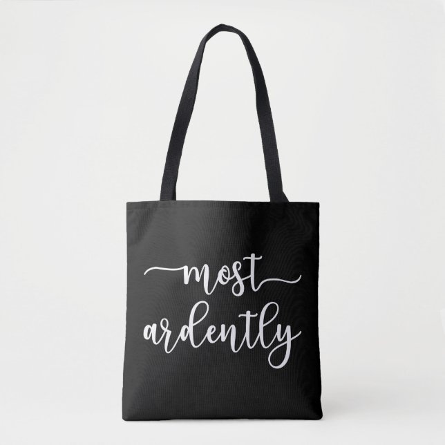Pride And Prejudice Mr. Darcy - Most Ardently I Tote Bag (Front)