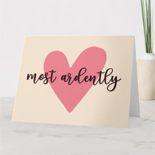 Pride And Prejudice Mr. Darcy - Most Ardently V Card