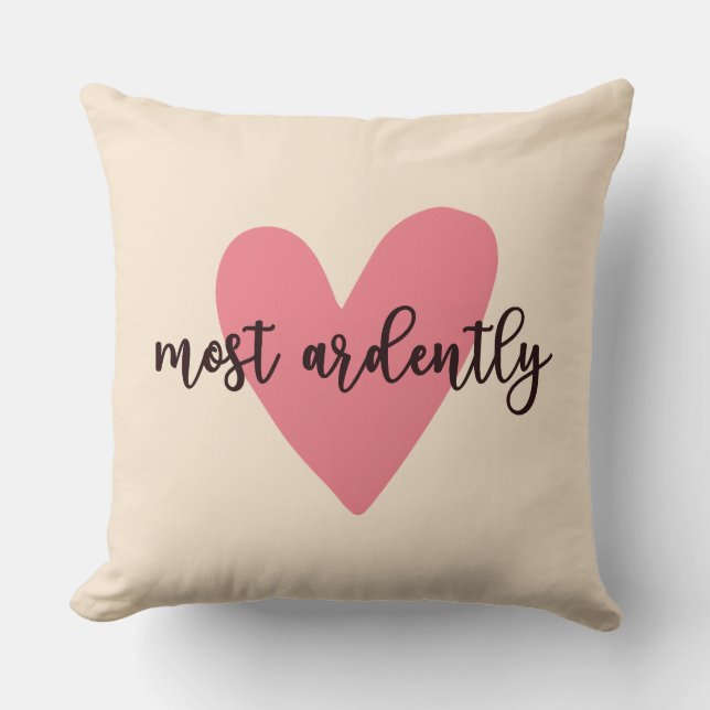 Pride And Prejudice Mr. Darcy - Most Ardently V Cushion (Front)