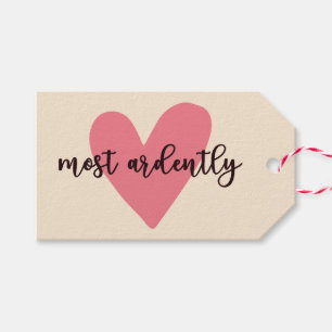 Pride And Prejudice Mr. Darcy - Most Ardently V Gift Tags