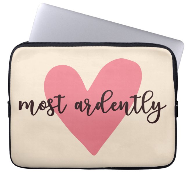 Pride And Prejudice Mr. Darcy - Most Ardently V Laptop Sleeve (Front)