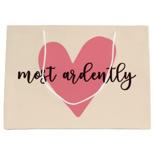 Pride And Prejudice Mr. Darcy - Most Ardently V Large Gift Bag