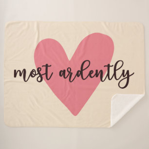 Pride And Prejudice Mr. Darcy - Most Ardently V Sherpa Blanket