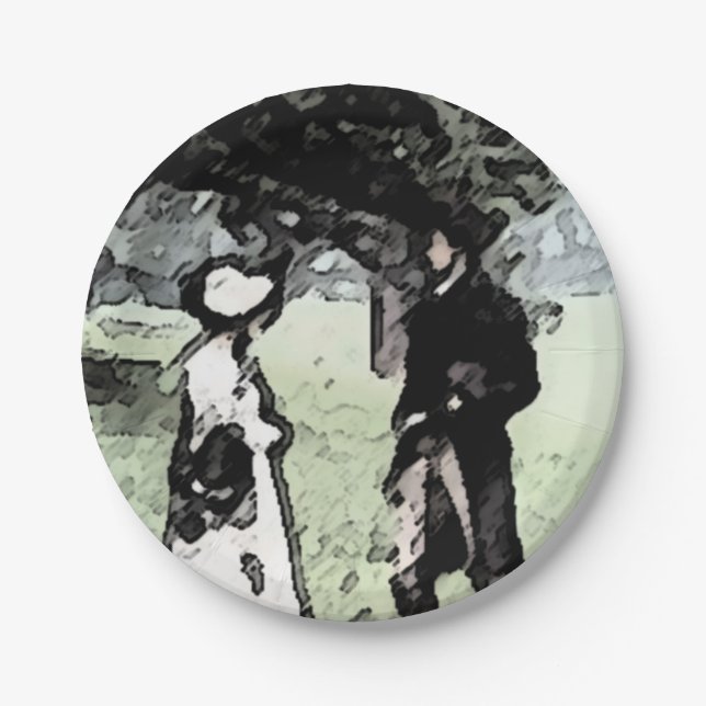 Pride and Prejudice Paper Plate (Front)