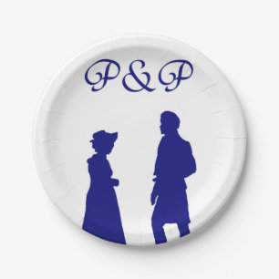Pride and Prejudice Paper Plate