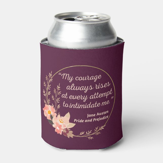 Pride and Prejudice Quote I - Cute Style Can Cooler (Can Front)