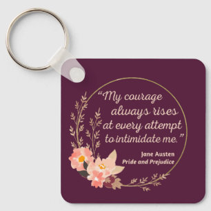 Pride and Prejudice Quote I - Cute Style Key Ring
