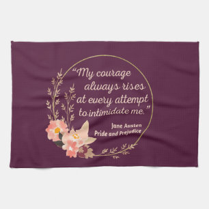 Pride and Prejudice Quote I - Cute Style Tea Towel
