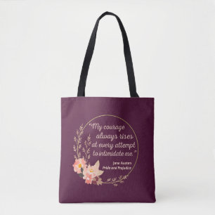 Pride and Prejudice Quote I - Cute Style Tote Bag