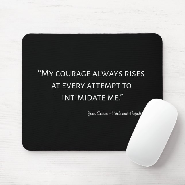 Pride and Prejudice Quote I Mouse Pad (With Mouse)