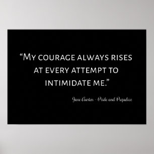 Pride and Prejudice Quote I Poster