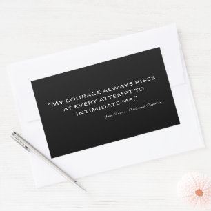 Pride and Prejudice Quote I Rectangular Sticker