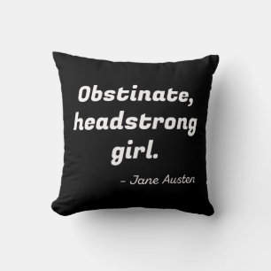 Pride and Prejudice Quote II Cushion