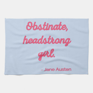 Pride and Prejudice Quote II - Cute Style Tea Towel