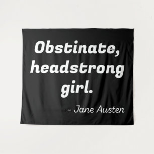 Pride and Prejudice Quote II Tapestry