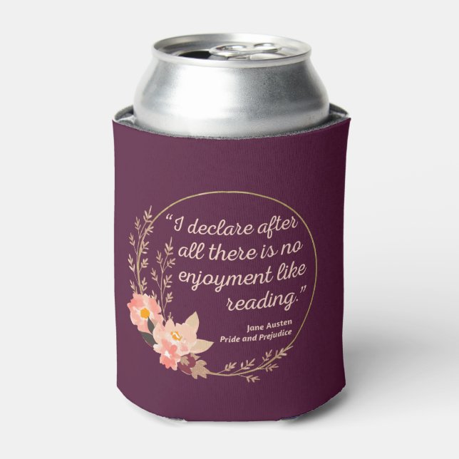 Pride and Prejudice Quote III - Cute Style Can Cooler (Can Front)
