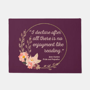 Pride and Prejudice Quote III - Cute Style Doormat