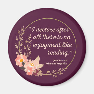 Pride and Prejudice Quote III - Cute Style Magnet