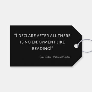 Pride and Prejudice Quote III Gift Tags