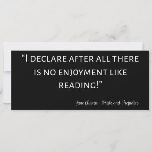 Pride and Prejudice Quote III Invitation