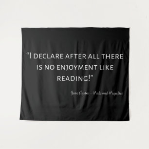 Pride and Prejudice Quote III Tapestry
