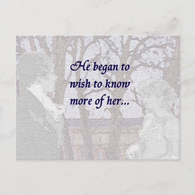 Pride and Prejudice Quote Postcard (Front)