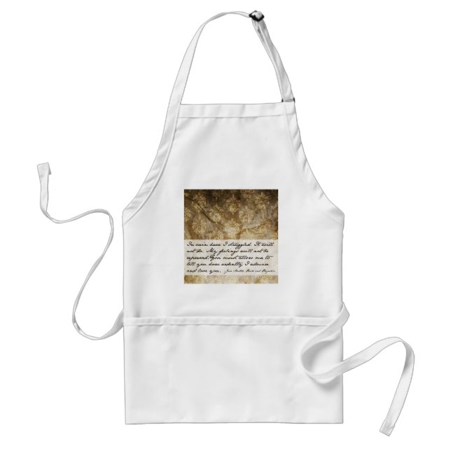 Pride and Prejudice Quote Standard Apron (Front)