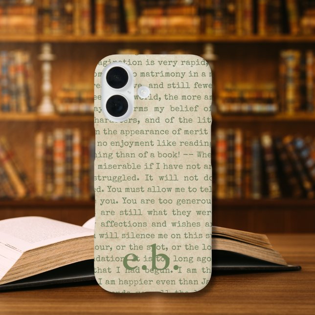 Pride and Prejudice Quotes Personalised Case-Mate iPhone Case (Creator Uploaded)