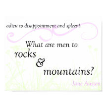 Pride and Prejudice "Rocks and Mountains" Poster