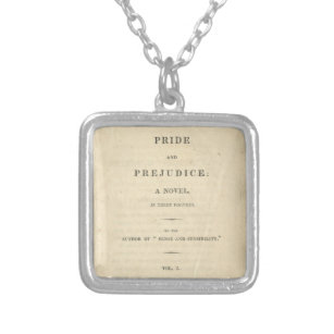 Pride and Prejudice Silver Necklace