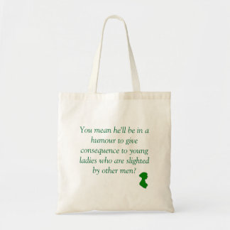 Pride and Prejudice: Slighted by Other Men Tote Bag