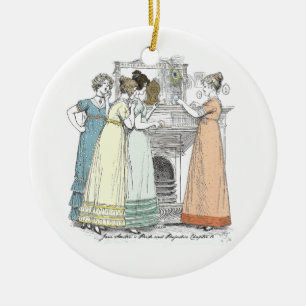 Pride and Prejudice - Waiting For The Gentlemen Ceramic Ornament