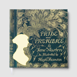 Pride and Prejudice with Jane Austen silhouette Guest Book