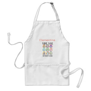 Pride Apron with colourful rainbows