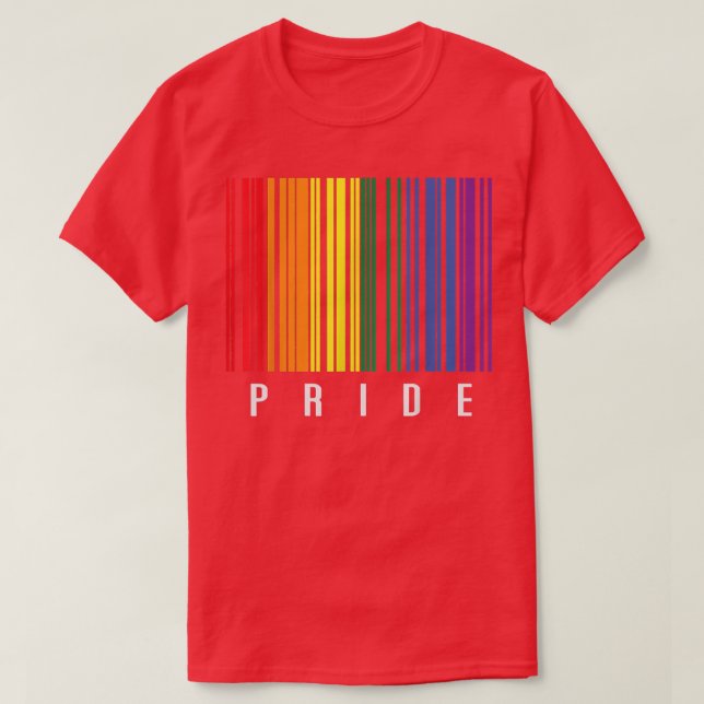 Pride Barcode LGBT Gay Transgender Lesbian Pride M T-Shirt (Design Front)