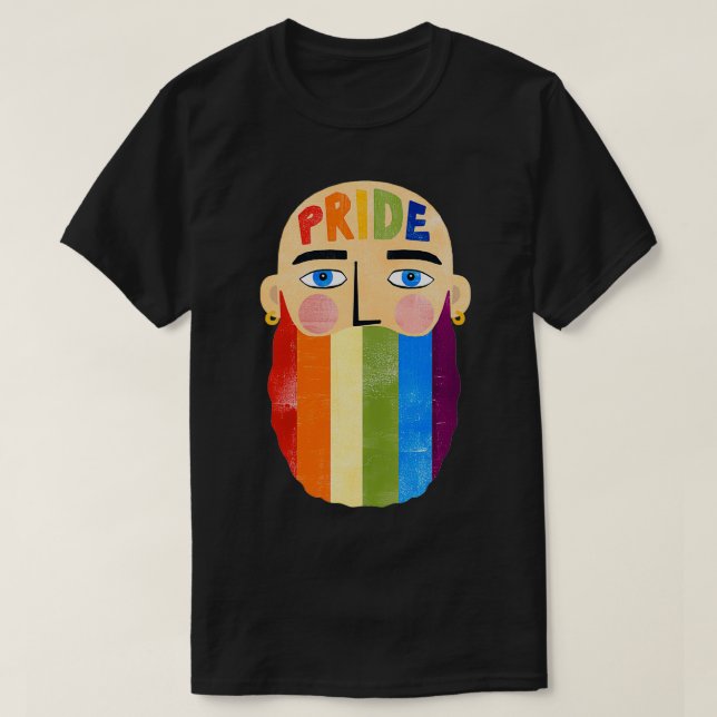 Pride Beard Classic TShirt (Design Front)