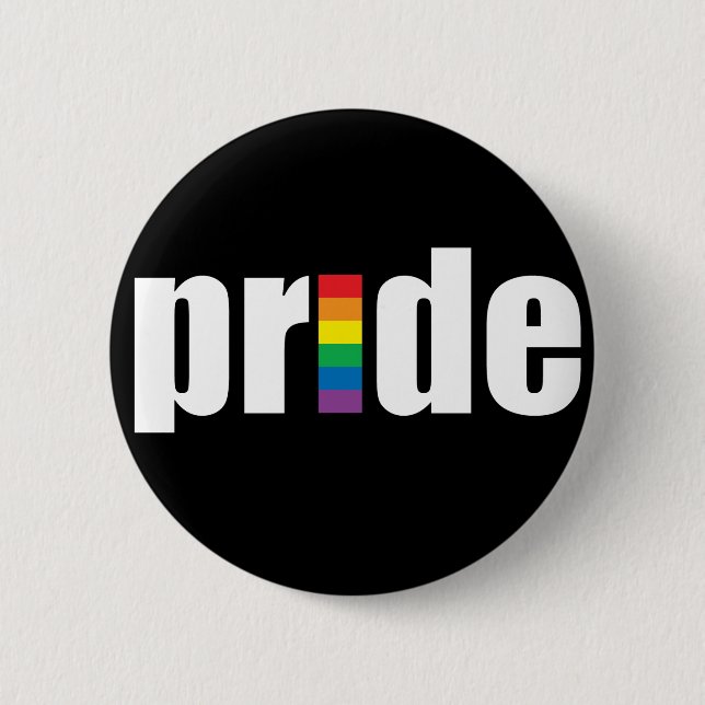 Pride Black Button (Front)