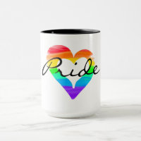 Pride blended paint heart rainbow