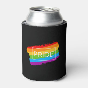 Pride Brushstroke Rainbow Can Cooler