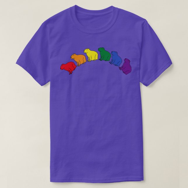 Pride Capybara Rainbow T-Shirt (Design Front)
