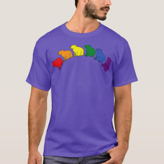 Pride Capybara Rainbow T-Shirt