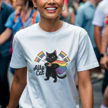 Pride Cat - LGBTQIA2S+ Ally Cat Design 