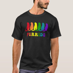Pride Cat Rainbow Kitty Purride Lgbtq+ T-Shirt